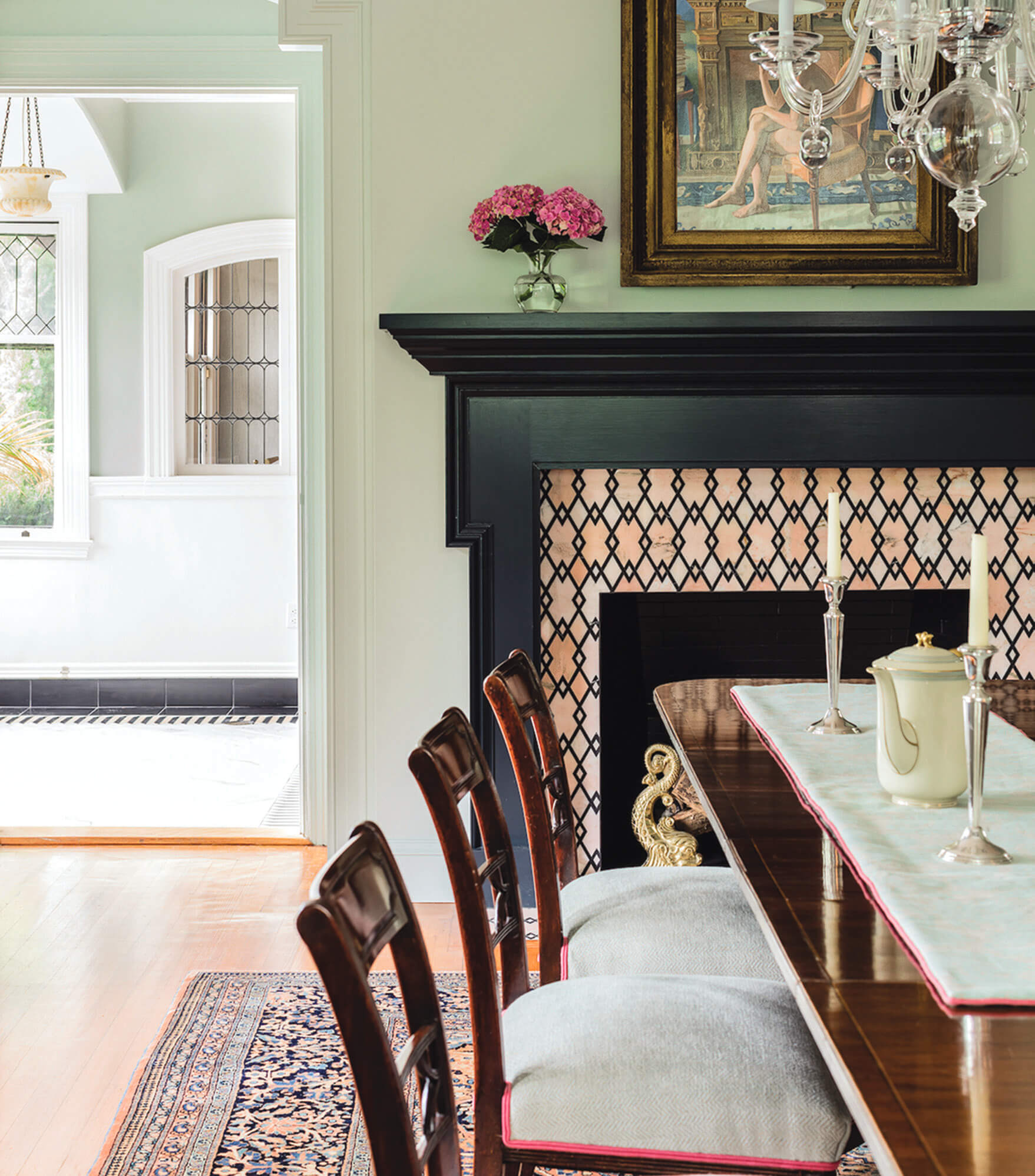 Walls have been beautifully restored in this home that was suffering from paint defects