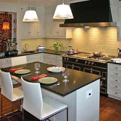 luxurious white kitchen