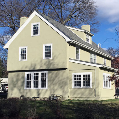 freshly painted houses