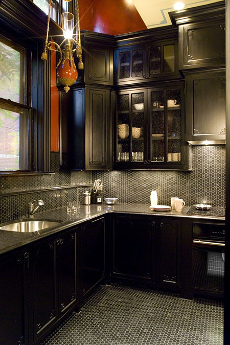 freshly painted kitchen in boston's back bay