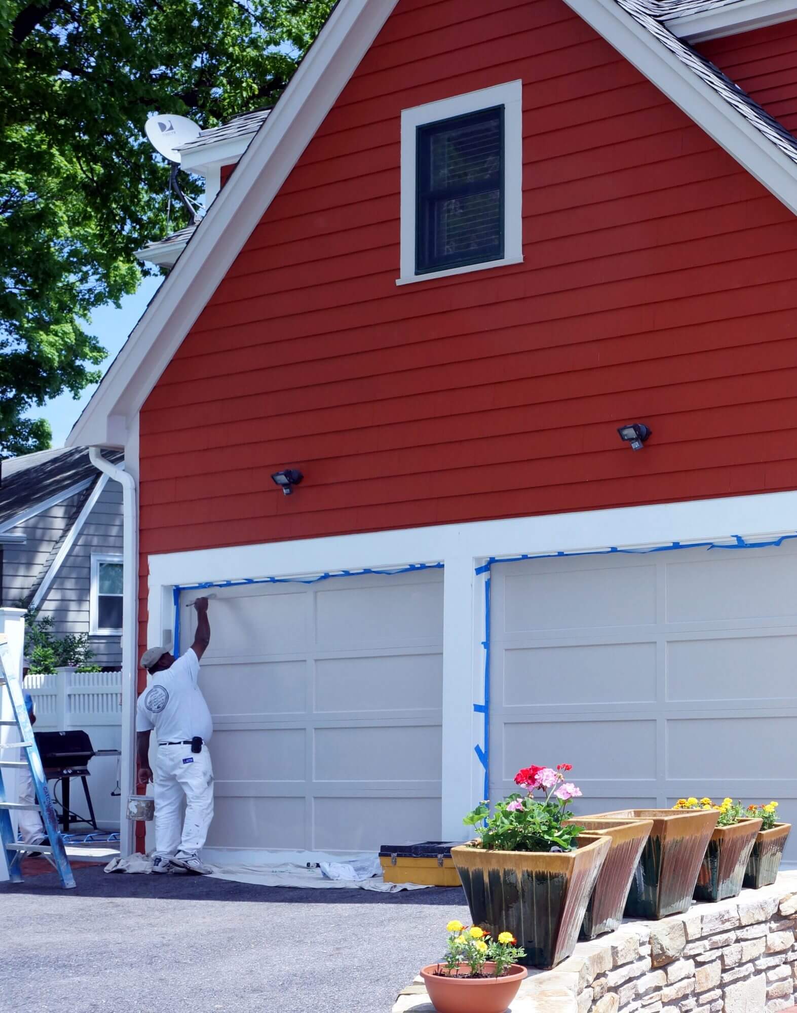 Catchlight team mate painting exterior door