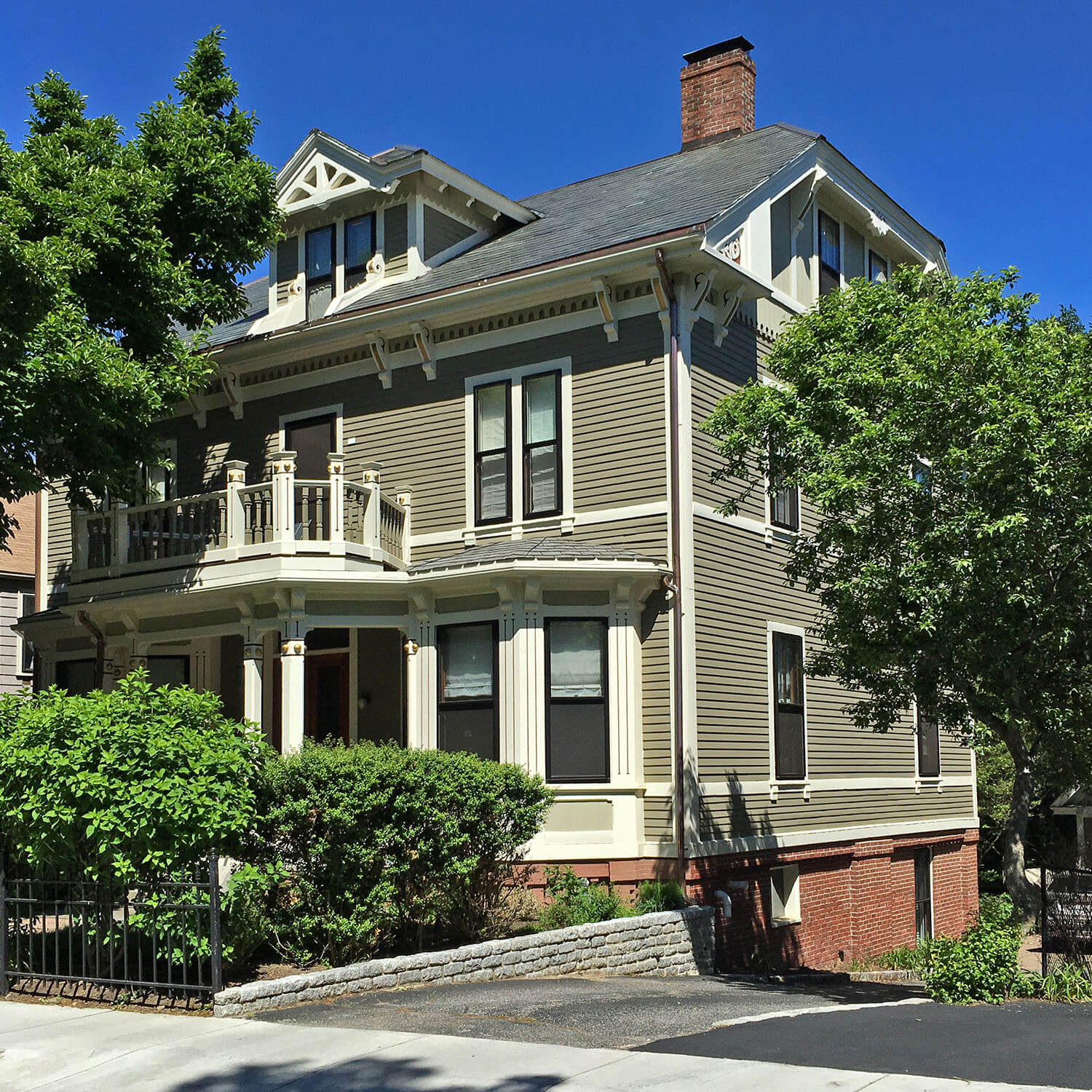 freshly painted houses