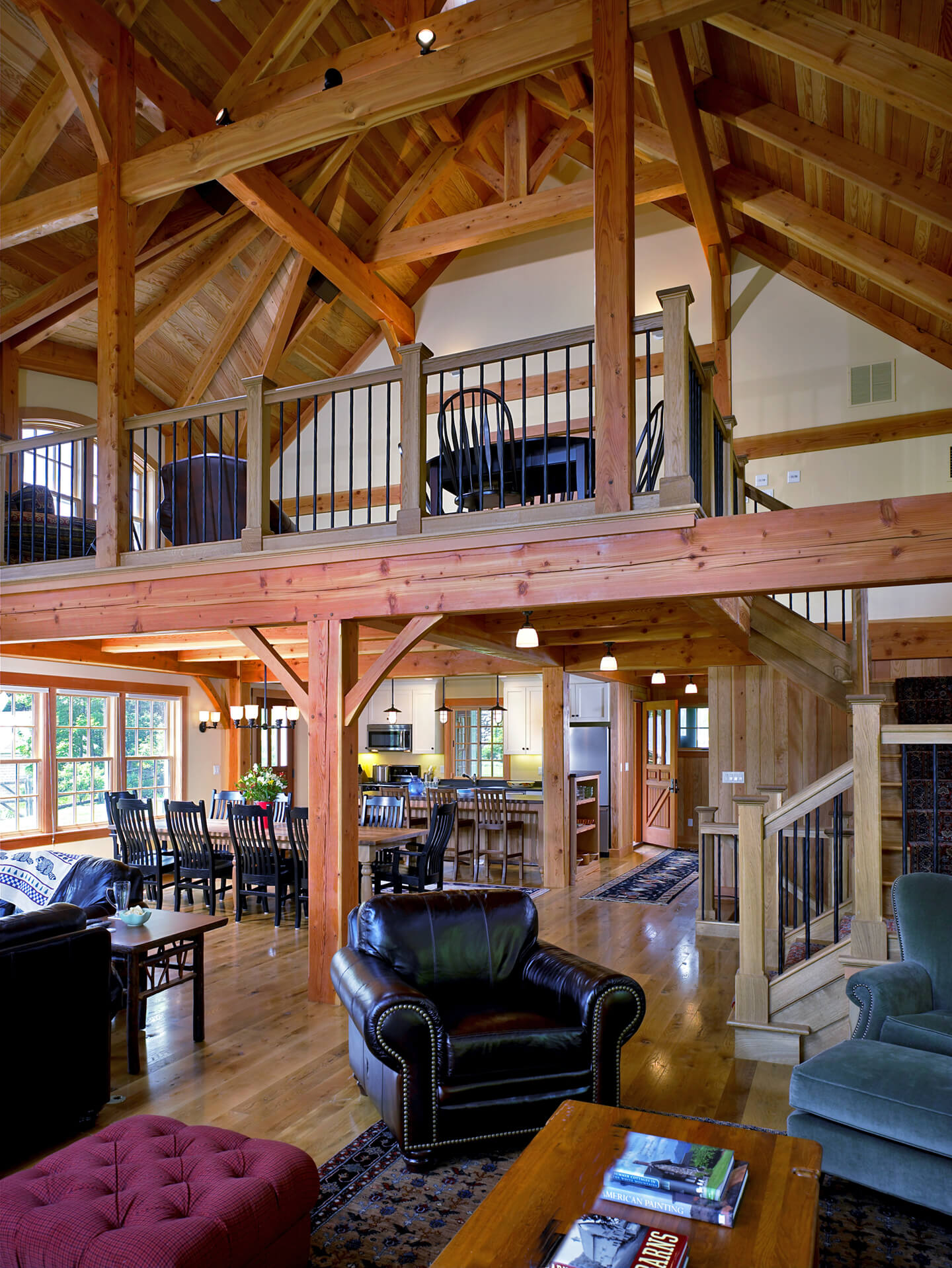 interior view of a two story house near Wellesley