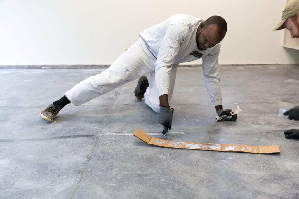 prepping garage floor