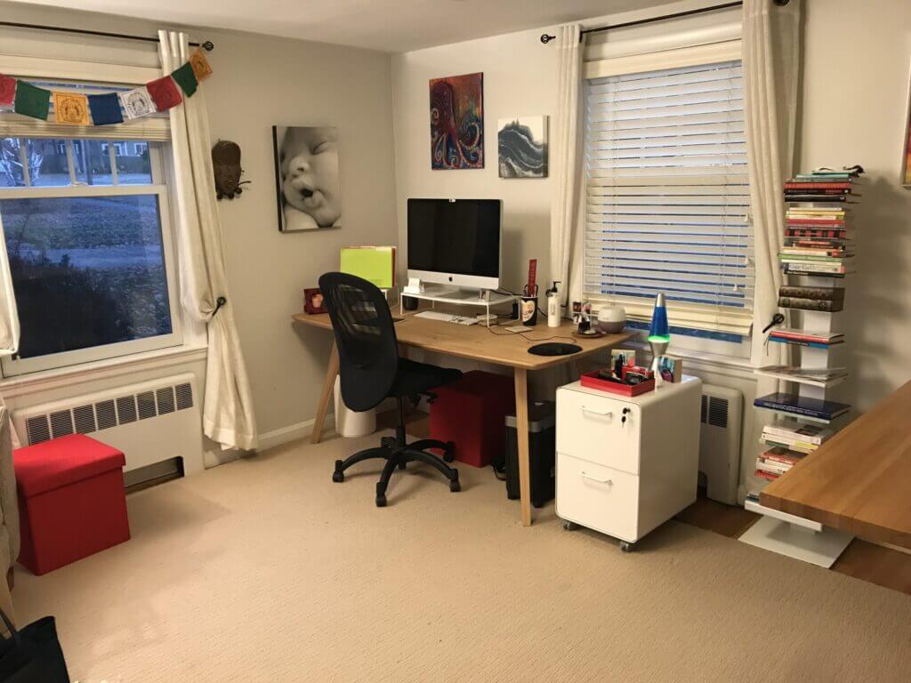 clean and tidy office space