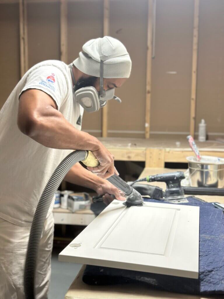 cabinet painting newton